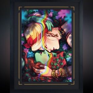 Sideshow Collectibles Exclusive Harley & Ivy DC Comics Framed Art Print